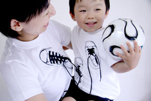 shikisai toddler t-shirt [ canvas shoes ] detail